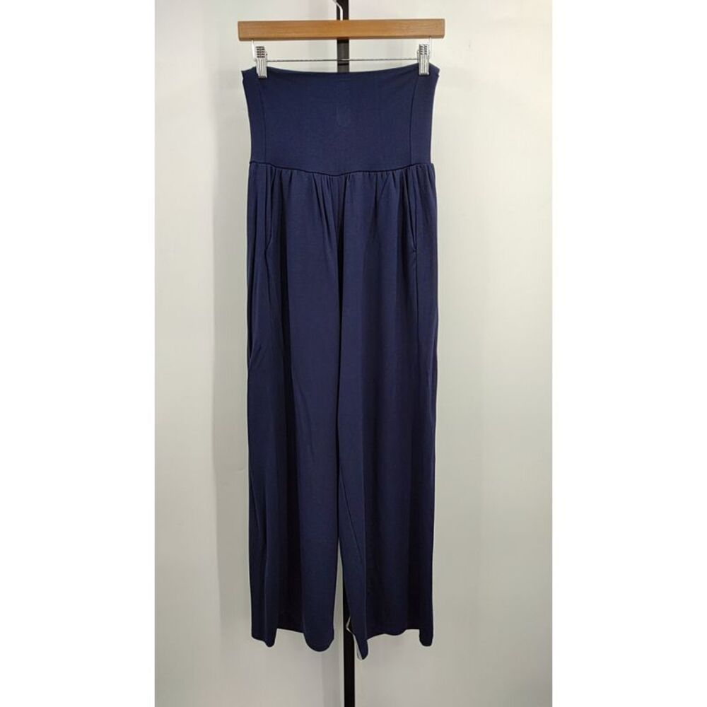 Quince Navy Blue Wide-Leg Pants NWT!